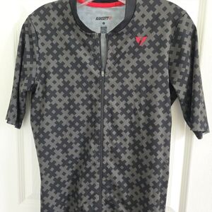 Limited Edition Kansept1 Black And Grey Cycling Jersey Sz. L, Performance Wear